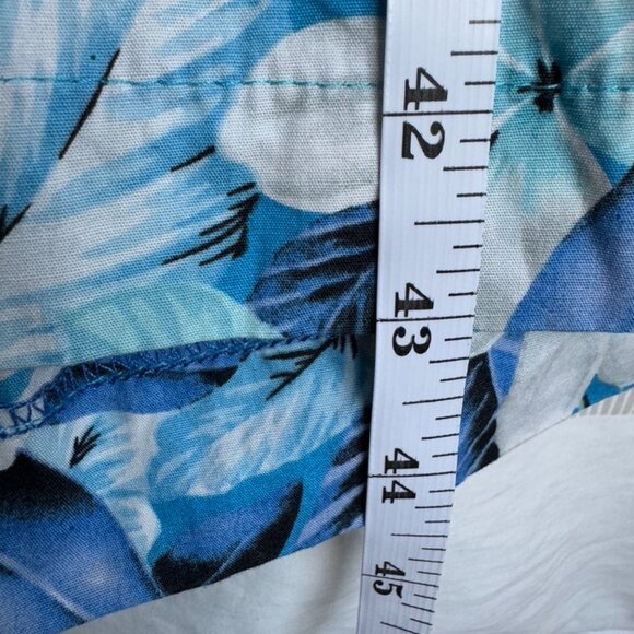 Vivien of Holloway Retro Kitty Plumeria Blue 50s Style Cotton Dress - Picture 14 of 14